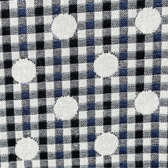 Eliza J Ruffle Cap Sleeve Gingham Dot Shift Dress Size 6 Wedding Guest Summer - Picture 6 of 13